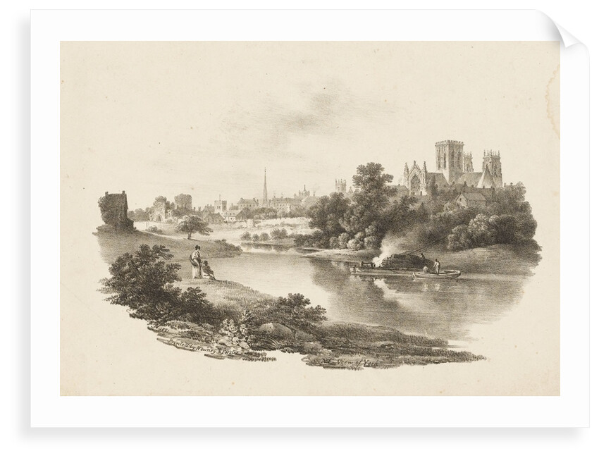 N E View of York by F. N.