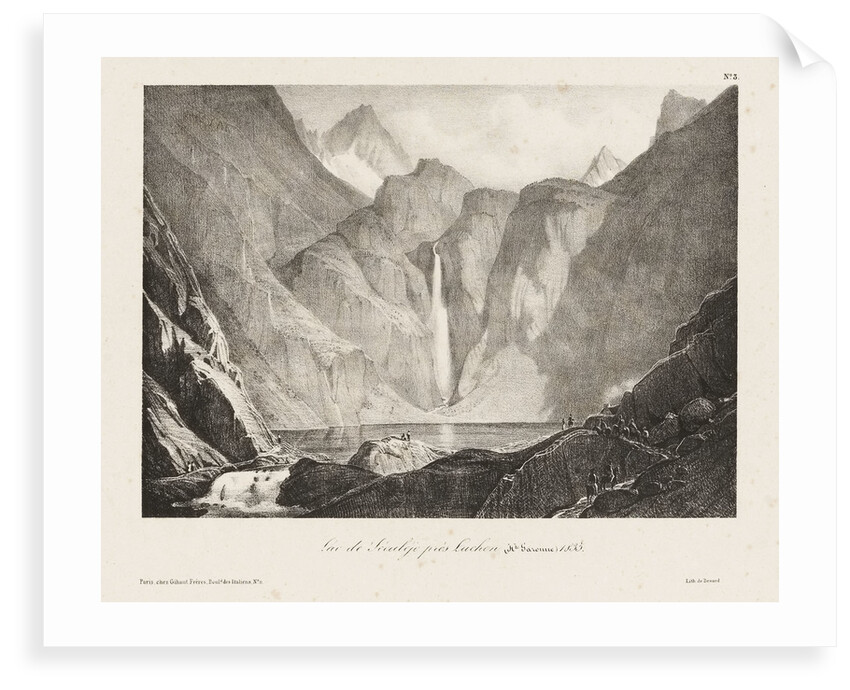 Lac de Seculejo pres Luchon. Hte Garonne 1835 by Bernard; Gihaut freres