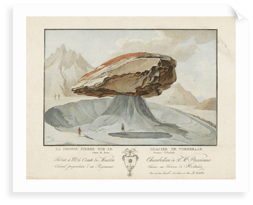 La Grosse Pierre sur le Glacier de Vorderaar. Canton de Berne Province d'Oberhasbi by unknown