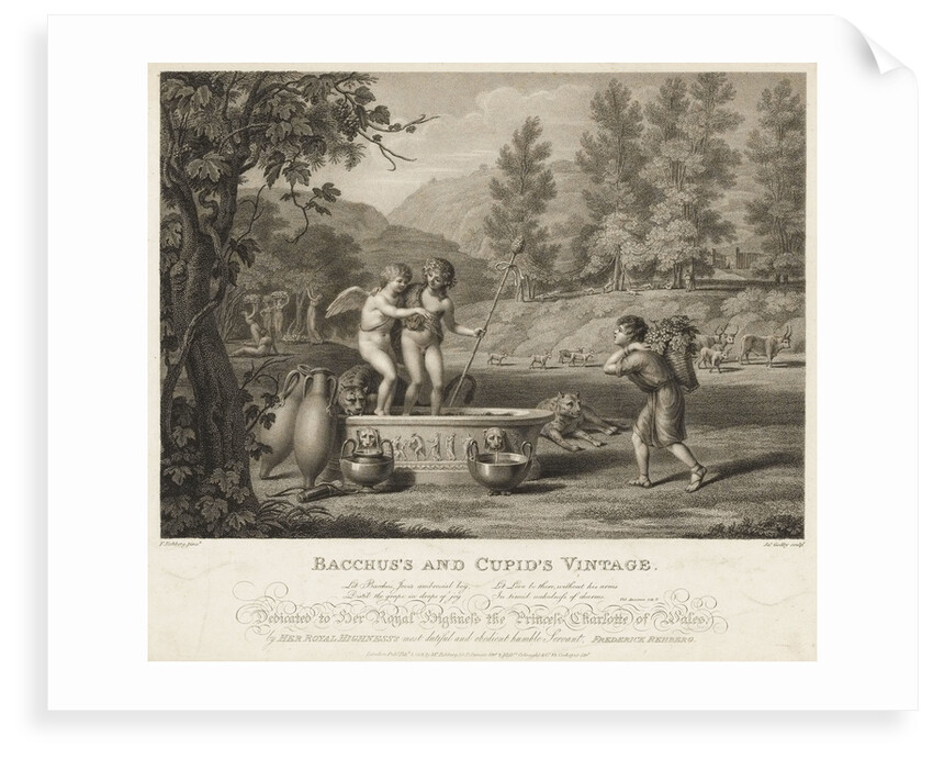 Bacchus's and Cupid's Vintage by Friedrich Rehberg