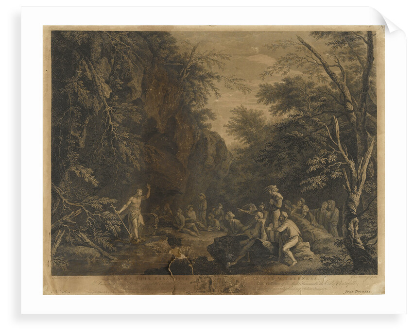 Saint John the Apostle preaching in the Wilderness by Salvator Rosa