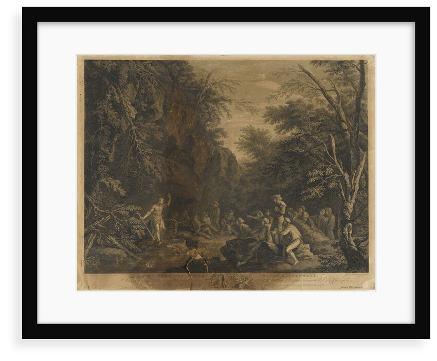 Saint John the Apostle preaching in the Wilderness by Salvator Rosa