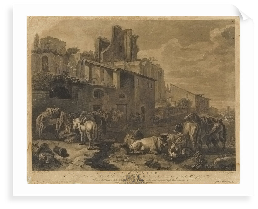 The farm yard by Peter de Laer