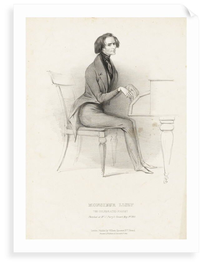 Monsieur Liszt. The Celebrated Pianist by W. Kohler