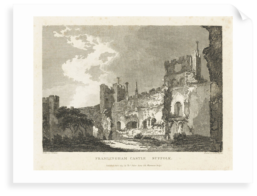 Framlingham Castle Suffolk by Thomas Hearne