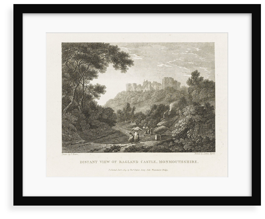 Distant View of Ragland Castle, Monmouthshire by Thomas Hearne