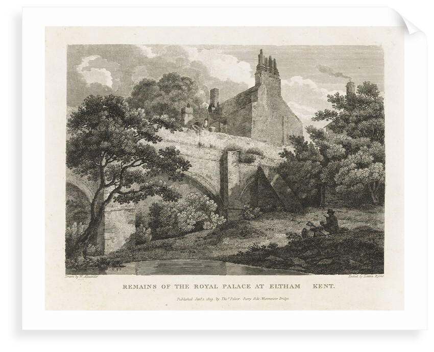 Remains of the Royal Palace at Eltham Kent by William Alexander