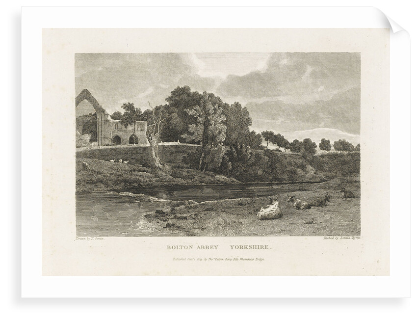 Bolton Abbey, Yorkshire by Thomas Girtin
