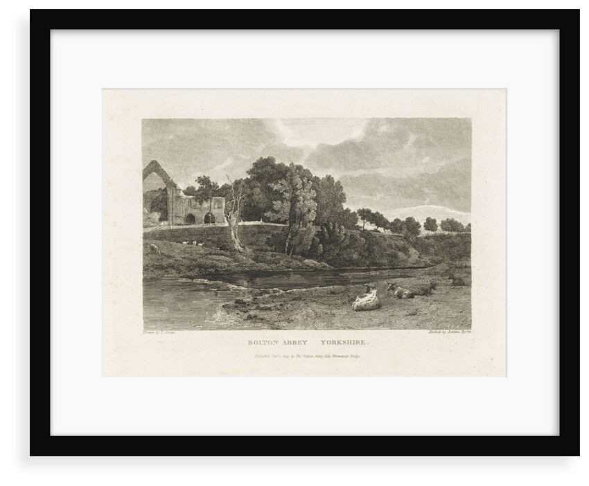 Bolton Abbey, Yorkshire by Thomas Girtin