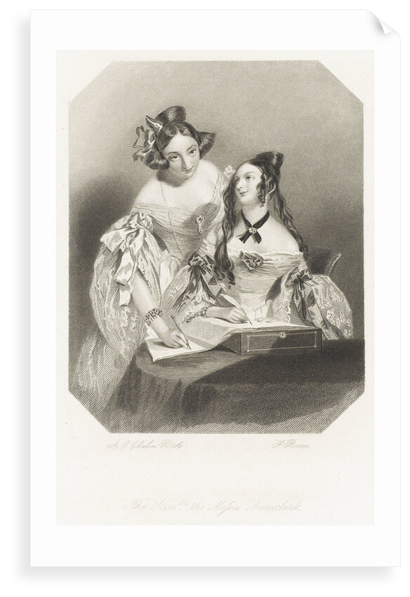 The Honble the Misses Beauclerk by Alfred Edward Chalon