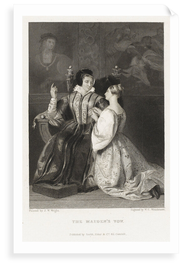 'The Maiden's Vow', detail by John William Wright