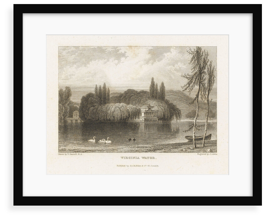 'Virginia Water', detail by William Daniell
