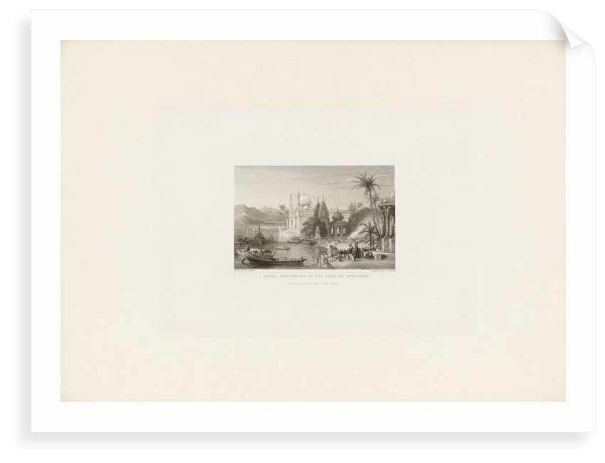 Gouri descending to the Lake of Oodipoor by William Purser
