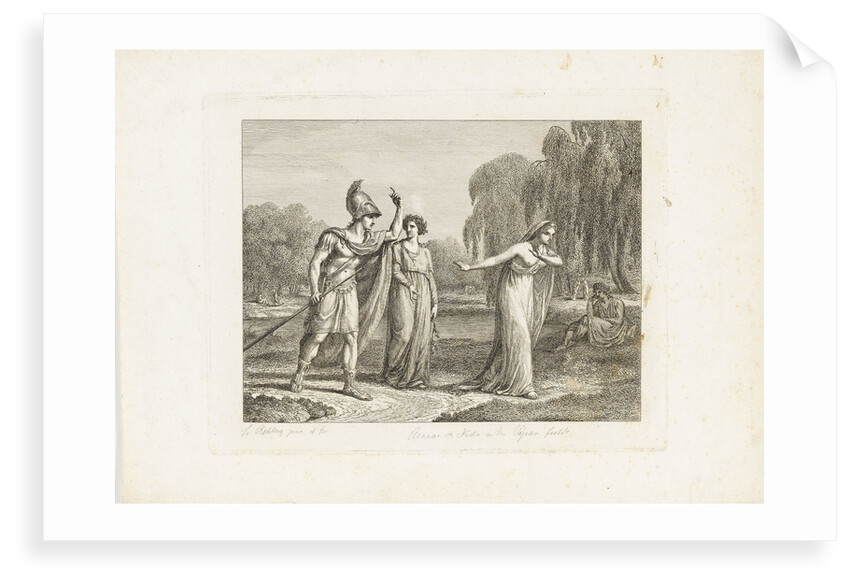 Aeneas and Dido in the Elysean fields by Frederick Rehburg