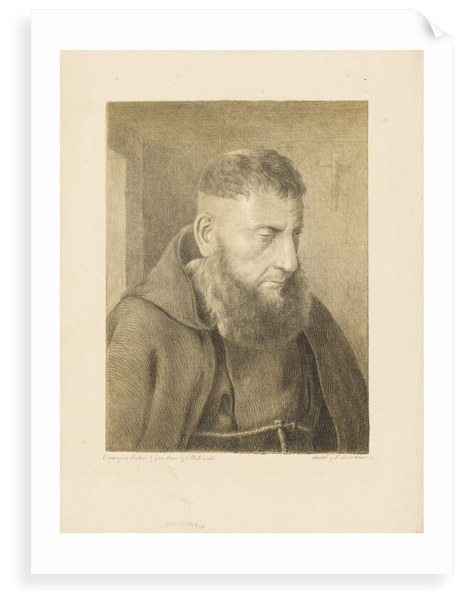 Portrait of a monk by Charles Joseph Hullmandel