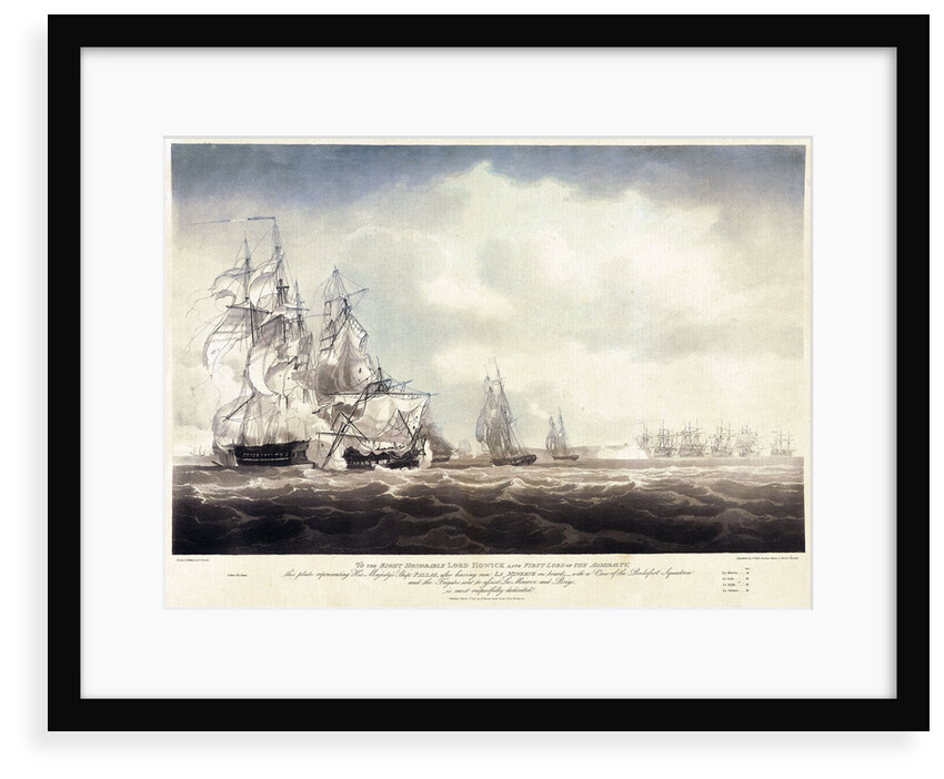 HMS 'Pallas' after having run 'La Minerve' by Nicholas Pocock
