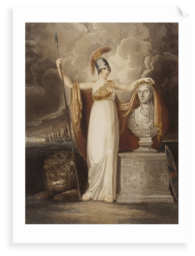 Britannia crowning the bust of our late Hero Lord Nelson by T. Baxter