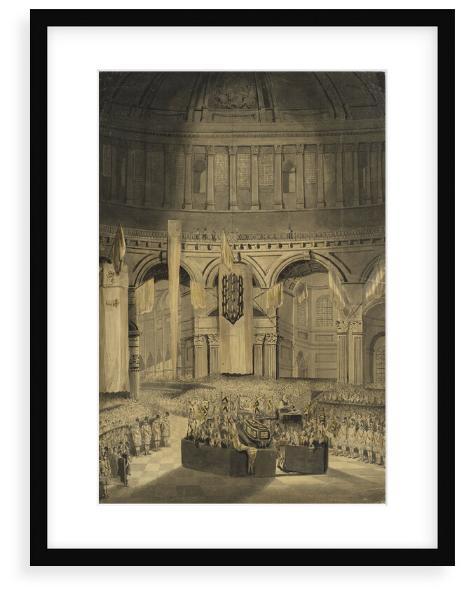 Interment of Nelson at St Paul's, 9 January 1806 by William Orme