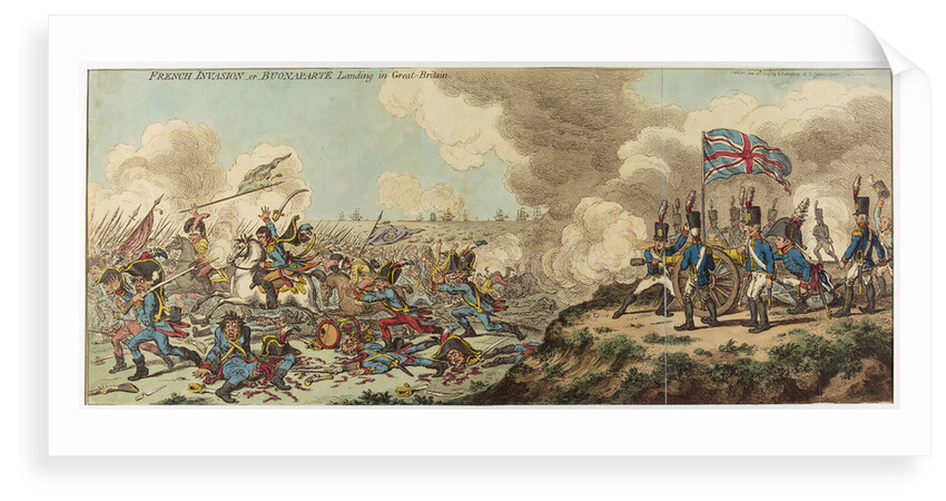 French Invasion or Buonaparte Landing in Great Britain by James Gillray
