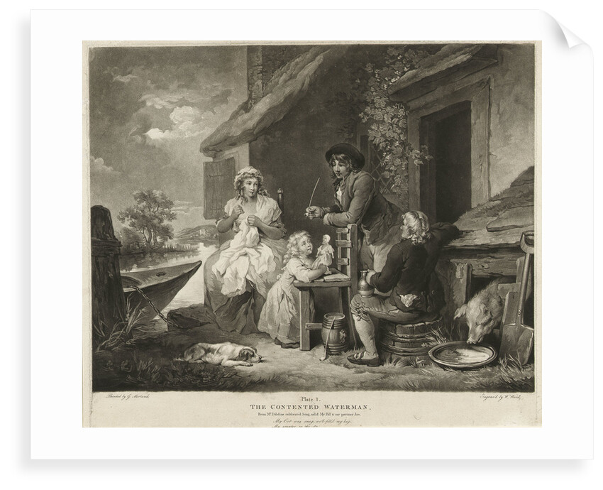 The Contented Waterman. From Mr Dibdin's celebrated Song, call'd My Poll & my partner Joe by George Morland