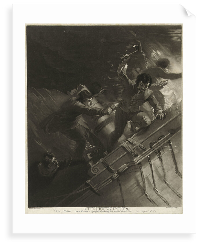 Sailors in a storm by Thomas Stothard
