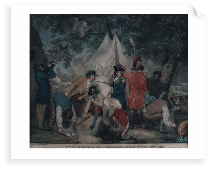 Founding of the Settlement of Port-Jackson at Botany Bay in New South Wales by T. Gosse