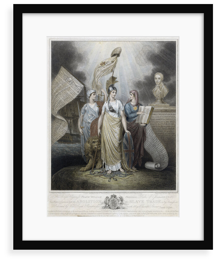 Plate to commemorate the abolition of the slave trade by Josiah Collyer