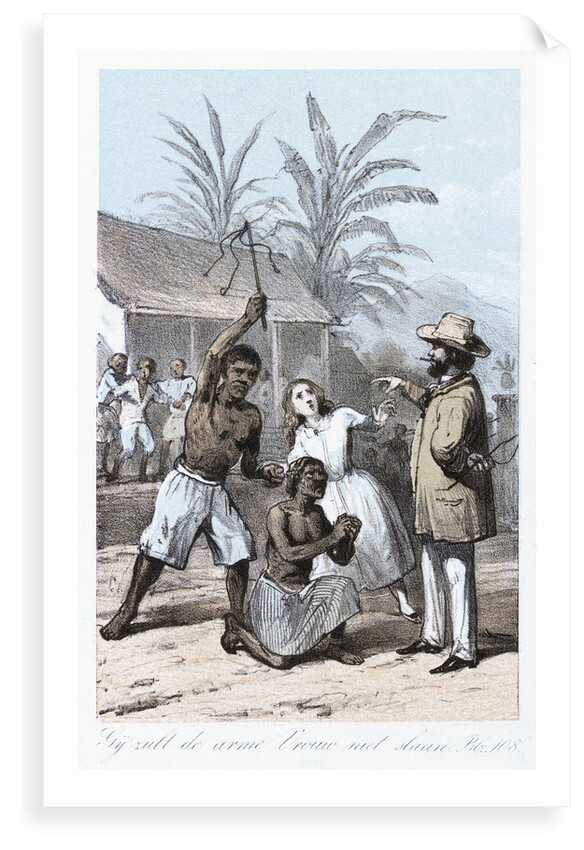 Slave being whipped by unknown
