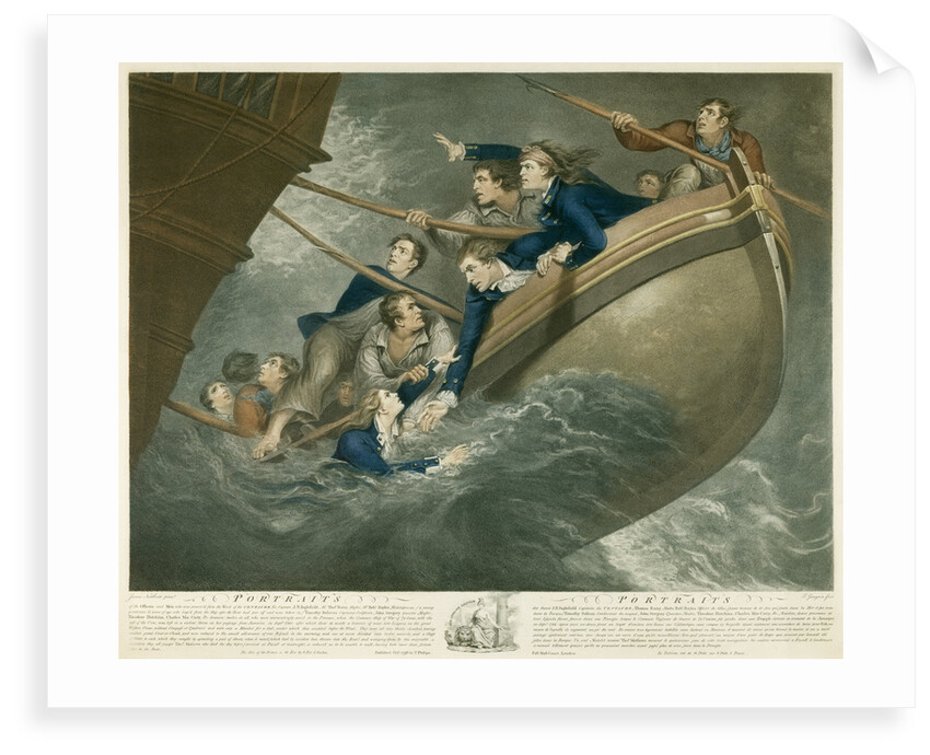 Portraits of the Officers and Men who were preserv'd from the Wreck of the Centaur by James Northcote