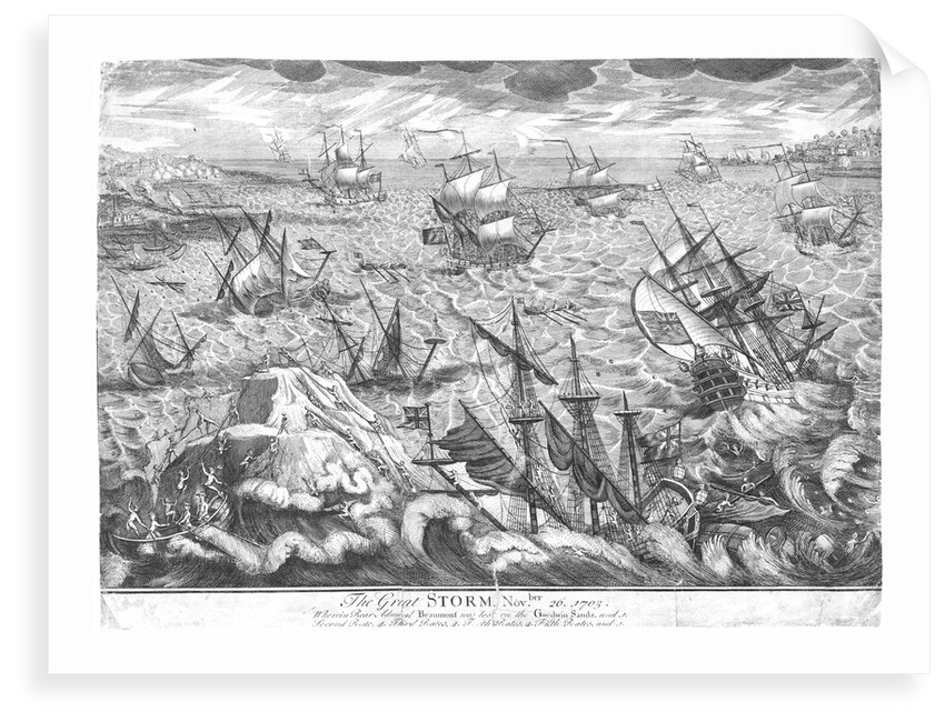 The Great Storm, 26 November 1703 by unknown