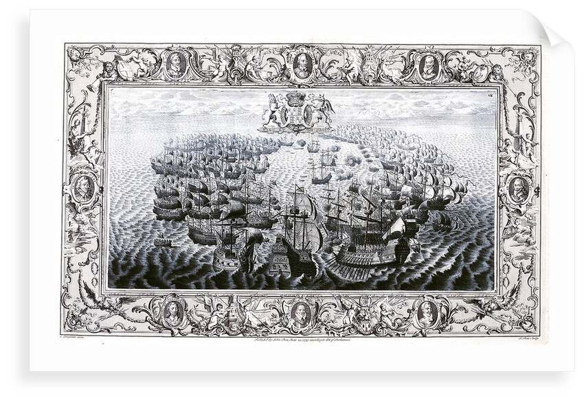 Armada 1588. The action off the Isle of Wight, 25 July 1588 by C. Lempriere