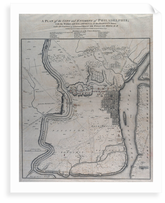 A plan of the city and environs of Philadelphia by William Faden
