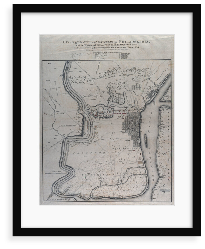 A plan of the city and environs of Philadelphia by William Faden