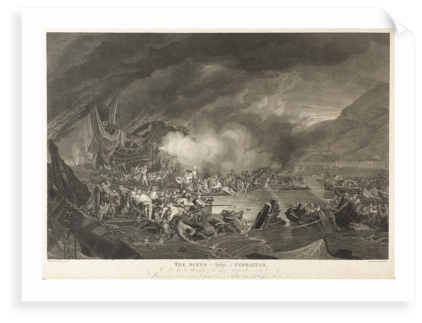 The scene before Gibraltar, 14 September 1782 by James Jefferys