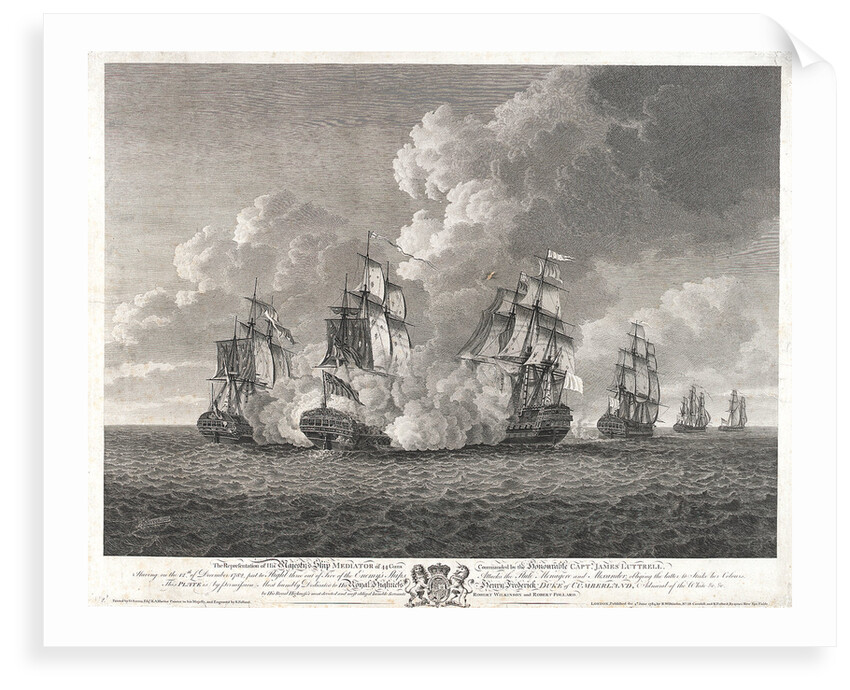 HMS 'Mediator' chasing the 'Menagere' by Nicholas Pocock