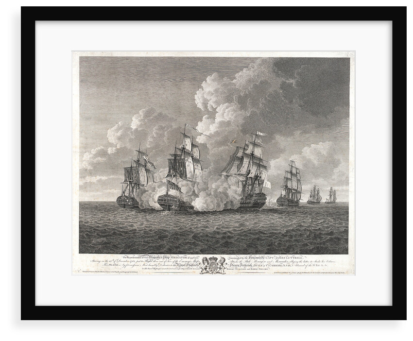 HMS 'Mediator' chasing the 'Menagere' by Nicholas Pocock