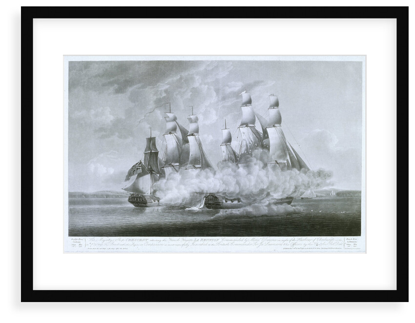 HMS 'Crescent' attacking the French frigate 'La Reunion', 20 October 1793 by Robert Dodd