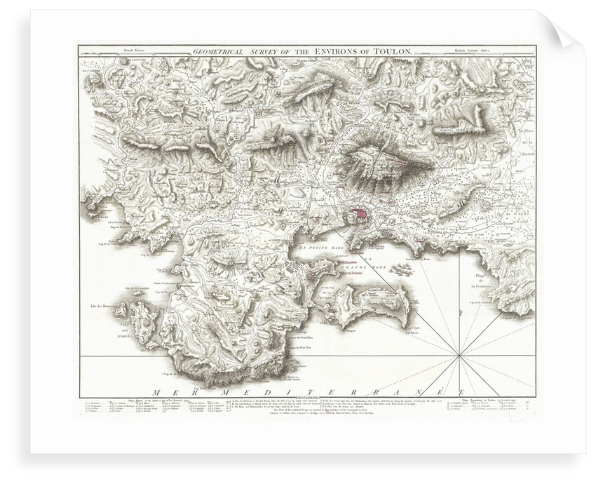 Geometrical survey of the environs of Toulon by Thomas Foot
