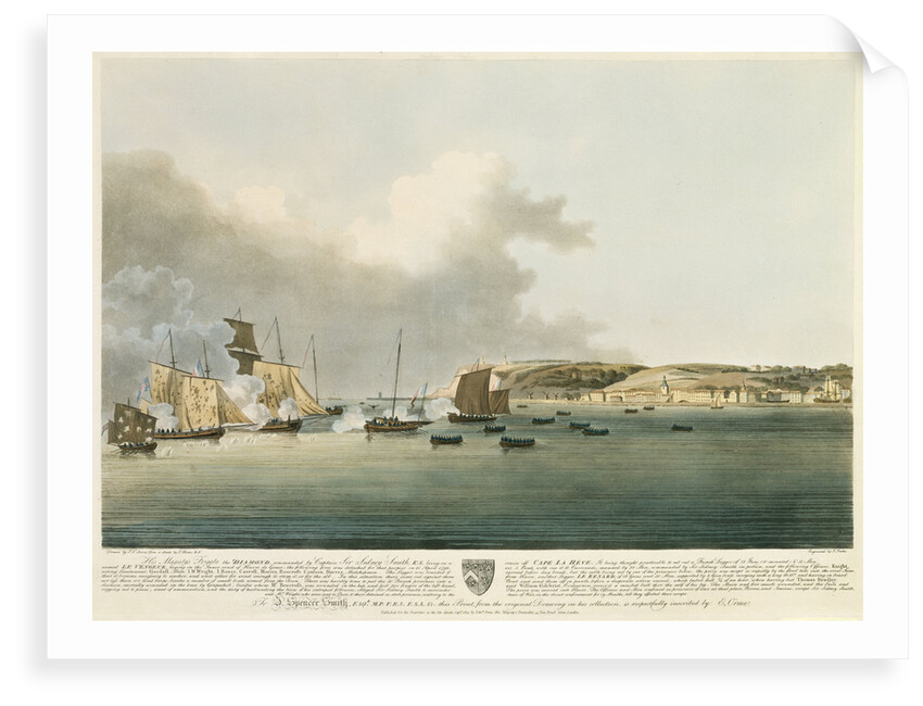 HM frigate 'Diamond' of Cape Le Heve by J. Boxer