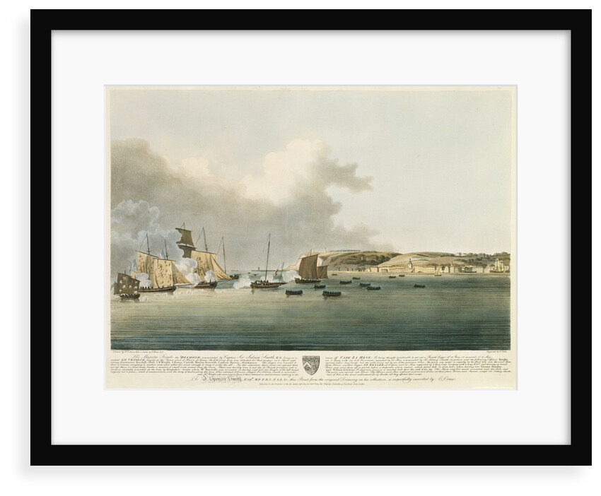 HM frigate 'Diamond' of Cape Le Heve by J. Boxer