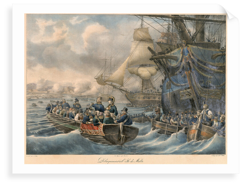 Bonaparte landing on Malta by Gudin