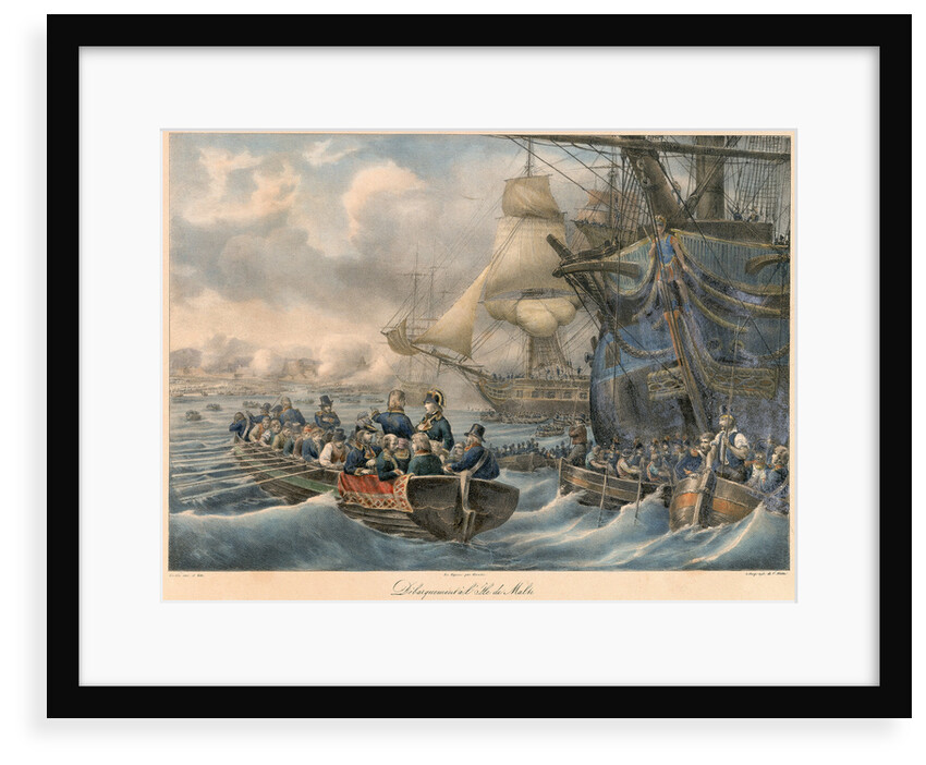Bonaparte landing on Malta by Gudin