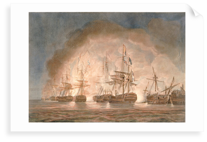 Victory over the French fleet in the Bay of Bequieres, 1 August 1798 by Nicholas Pocock
