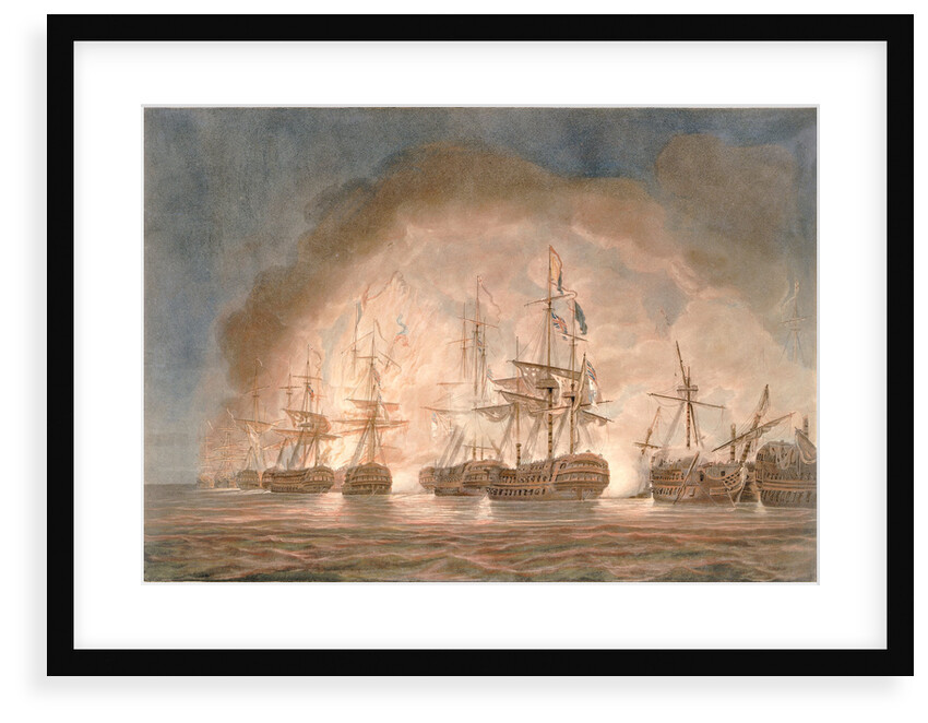 Victory over the French fleet in the Bay of Bequieres, 1 August 1798 by Nicholas Pocock
