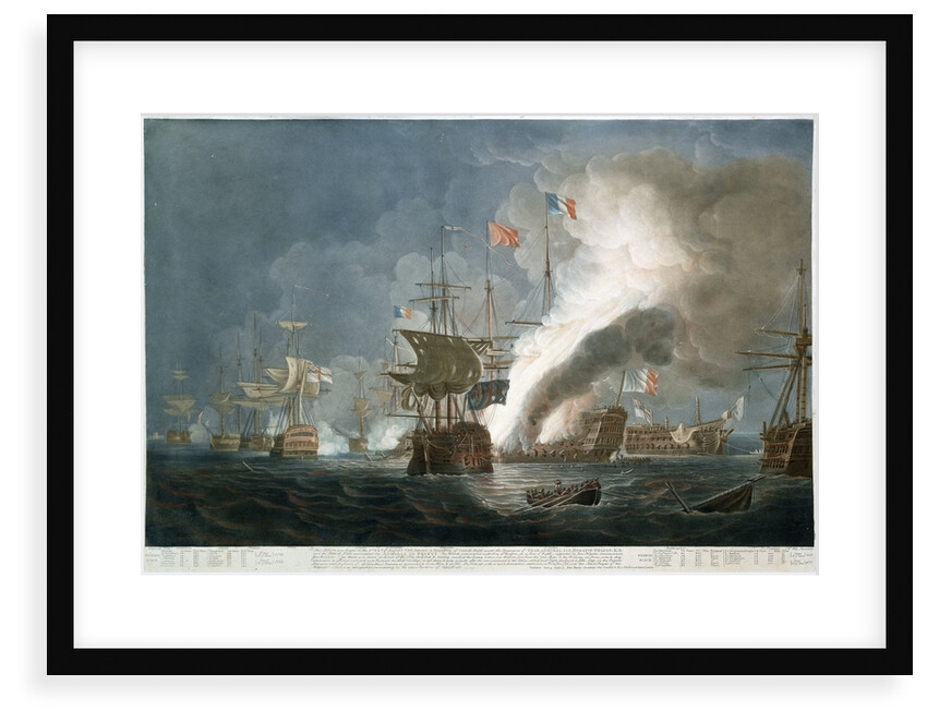 The Battle of the Nile, 1 August 1798 by Thomas Whitcombe