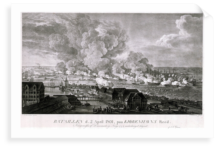 Bataillen d.2 April 1801, paa Kiobenhavns Reed [Battle of 2 April 1801 in Copenhagen Roads] by Christian August Lorentzen