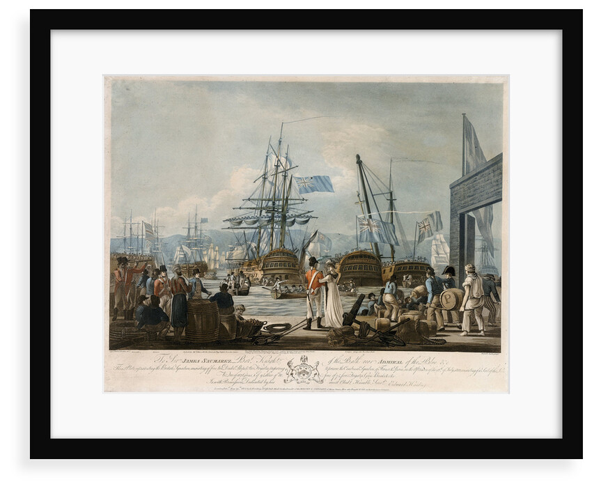 Sir James Saumarez's squadron preparing to pursue the combined squadron of France and Spain, 12 July 1801 by Jaheel Brenton