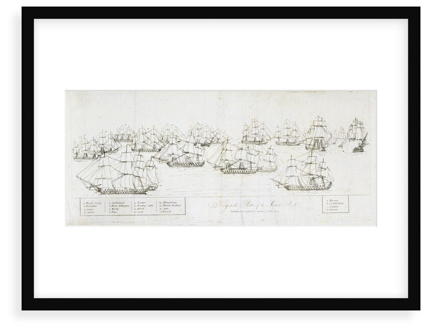 Key to the Plate of the China Fleet by George Andrews