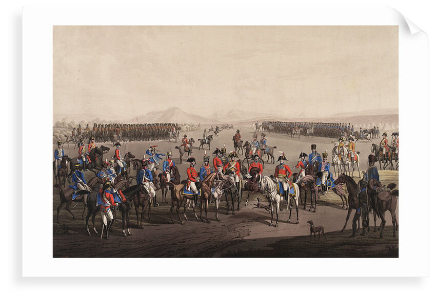 Wellington landing to take command in the Peninsular War by unknown