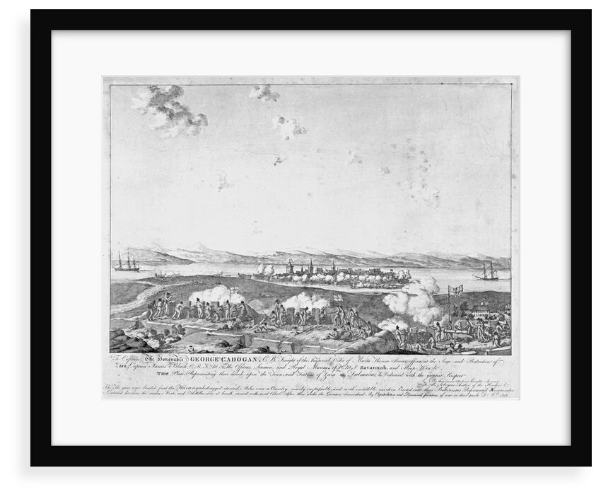 Atack of HMS 'Havannah' and sloop 'Weazle' upon Zara in Dalmatia by Frans Baltazar Solveyns